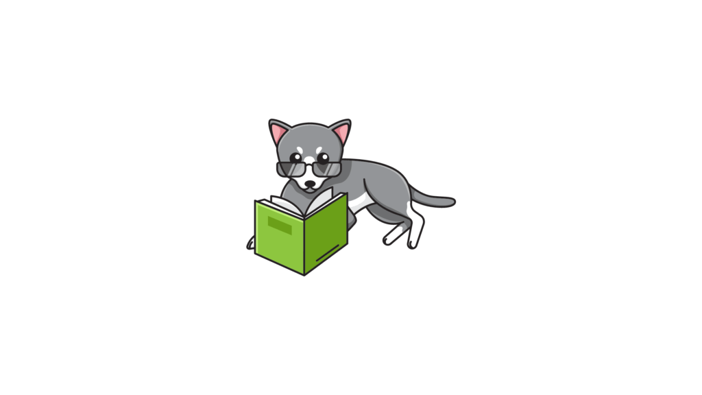 Gato con gafas leyendo un libro verde, representando inteligencia y curiosidad.
